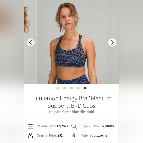 Lululemon Energy Bra Size 6 - Picture 1 of 7